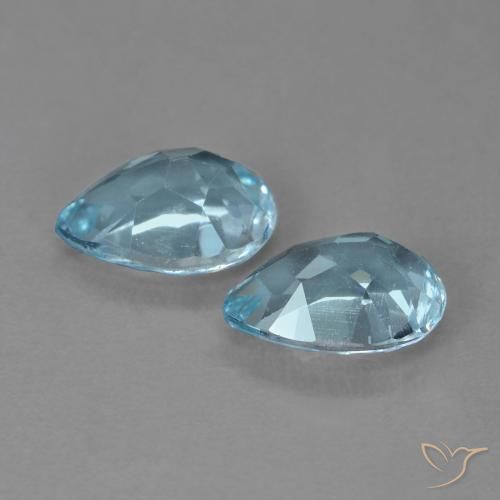 Topaz Gemstones in 7 x 5 mm (calibrated) Size for Sale, Topaz Stones in Sky Blue Color