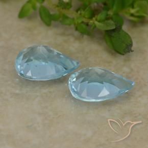 Topaz Gemstones in 7 x 5 mm (calibrated) Size for Sale, Topaz Stones in Sky Blue Color