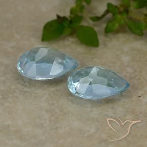 Topaz Gemstones in 7 x 5 mm (calibrated) Size for Sale, Topaz Stones in Sky Blue Color