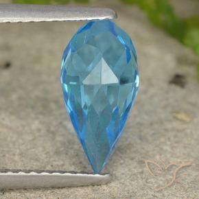 Topaz Gemstone in 11.3 x 5.7 mm Size for Sale, Topaz Stone in Swiss Blue Color