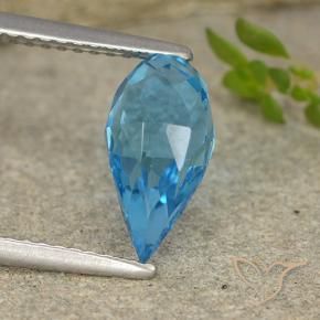 Topaz Gemstone in 10.9 x 5.7 mm Size for Sale, Topaz Stone in Swiss Blue Color