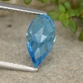 Topaz Gemstone in 10.7 x 5.7 mm Size for Sale, Topaz Stone in Swiss Blue Color