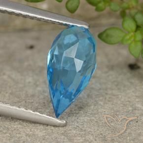 Topaz Gemstone in 10.8 x 5.7 mm Size for Sale, Topaz Stone in Swiss Blue Color