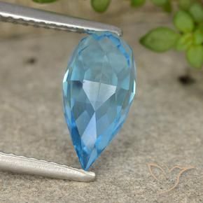 Topaz Gemstone in 11.2 x 5.8 mm Size for Sale, Topaz Stone in Swiss Blue Color