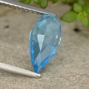 Topaz Gemstone in 10.8 x 5.8 mm Size for Sale, Topaz Stone in Swiss Blue Color