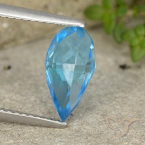 Topaz Gemstone in 11 x 5.7 mm Size for Sale, Topaz Stone in Swiss Blue Color