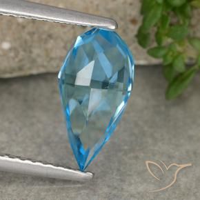 Topaz Gemstone in 10.1 x 5.8 mm Size for Sale, Topaz Stone in Swiss Blue Color