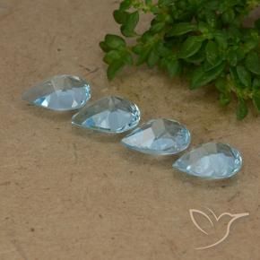 Topaz Gemstones in 7 x 5 mm (calibrated) Size for Sale, Topaz Stones in Sky Blue Color
