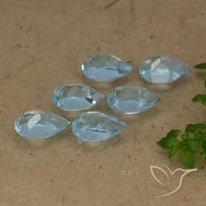 Topaz Gemstones in 6.2 x 4.2 mm Size for Sale, Topaz Stones in Sky Blue Color