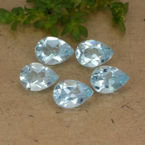 Baby blau Topas Edelstein - 0.7ct Birnen Schliff (ID: 488240)