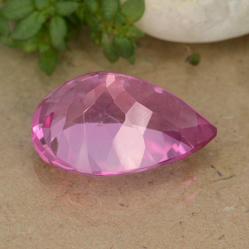 Topaz Gemstone in 14 x 10 mm (calibrated) Size for Sale, Topaz Stone in Medium-Dark Pink Color