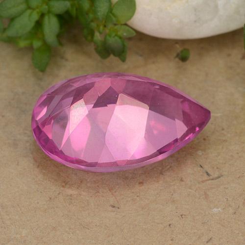 Topaz Gemstone in 14 x 10 mm (calibrated) Size for Sale, Topaz Stone in Medium-Dark Pink Color