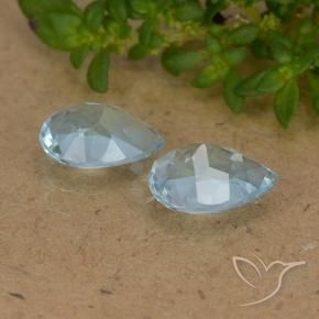 Topaz Gemstones in 7 x 5 mm (calibrated) Size for Sale, Topaz Stones in Sky Blue Color