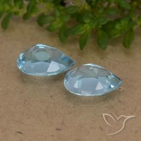 Topaz Gemstones in 7 x 5 mm (calibrated) Size for Sale, Topaz Stones in Sky Blue Color