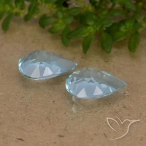 Topaz Gemstones in 7 x 5 mm (calibrated) Size for Sale, Topaz Stones in Sky Blue Color