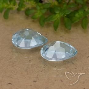 Topaz Gemstones in 7 x 5 mm (calibrated) Size for Sale, Topaz Stones in Sky Blue Color