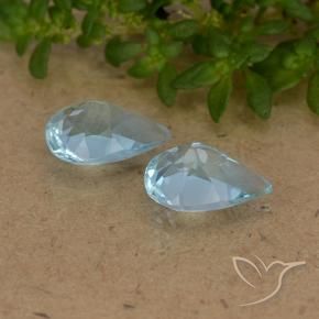 Topaz Gemstones in 7 x 5 mm (calibrated) Size for Sale, Topaz Stones in Sky Blue Color