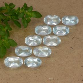 Sky Blue Topaz Gem - 0.3ct Oval Facet (ID: 488466)