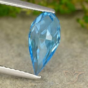 Topaz Gemstone in 11 x 5.7 mm Size for Sale, Topaz Stone in Swiss Blue Color