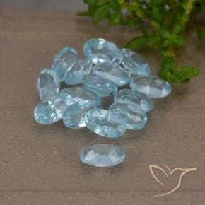 Topaz Gemstones in 5 x 3.1 mm Size for Sale, Topaz Stones in Sky Blue Color