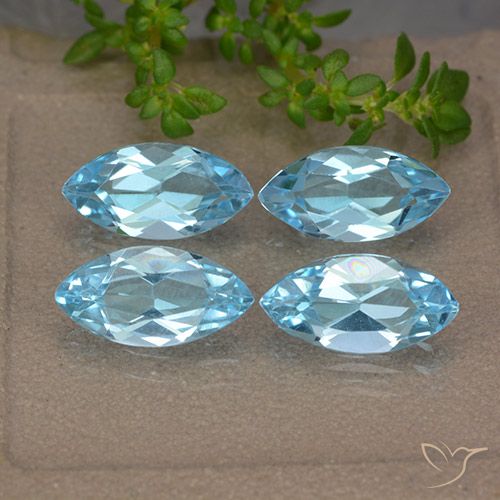 5.25ctw Natural Swiss Blue Topaz, Marquise, VVS-VS