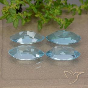 Topaz Gemstones in 10.1 x 5.1 mm Size for Sale, Topaz Stones in Swiss Blue Color