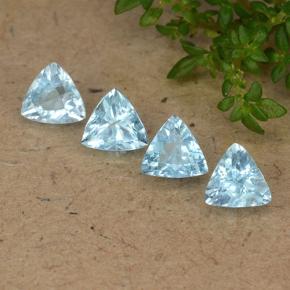 Baby blau Topas Edelstein - 0.5ct Trillantschliff (ID: 489045)