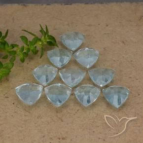 Topaz Gemstones in 5.2 x 5.1 mm Size for Sale, Topaz Stones in Sky Blue Color