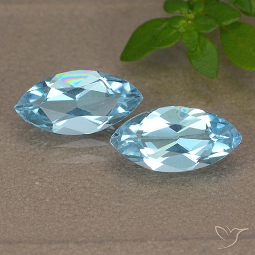 2.47ctw Natural Sky Blue Topaz, Marquise, VVS-VS