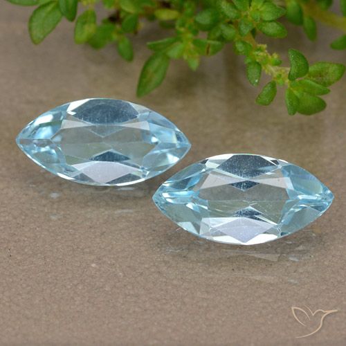2.22ctw Natural Sky Blue Topaz, Marquise, VVS-VS