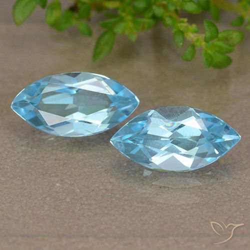 2.55ctw Natural Swiss Blue Topaz, Marquise, VVS-VS