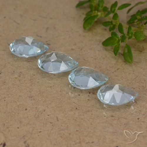 Topaz Gemstones in 7 x 5 mm (calibrated) Size for Sale, Topaz Stones in Sky Blue Color