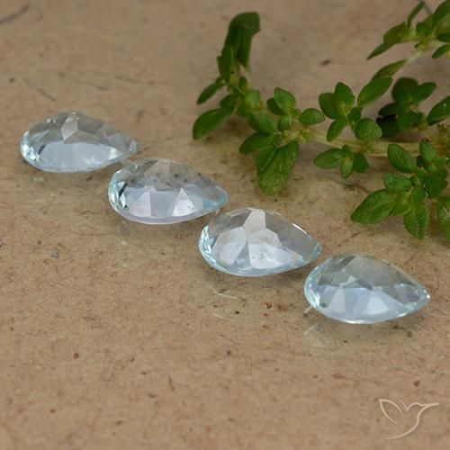 Topaz Gemstones in 7 x 5 mm (calibrated) Size for Sale, Topaz Stones in Sky Blue Color