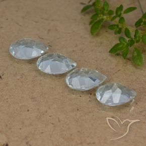 Topaz Gemstones in 7 x 5 mm (calibrated) Size for Sale, Topaz Stones in Sky Blue Color