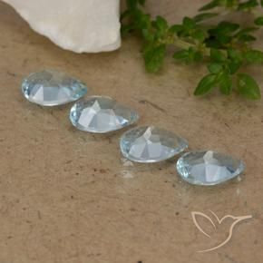 Topaz Gemstones in 7 x 5 mm (calibrated) Size for Sale, Topaz Stones in Sky Blue Color