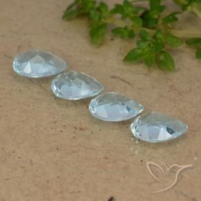 Topaz Gemstones in 7 x 5 mm (calibrated) Size for Sale, Topaz Stones in Sky Blue Color