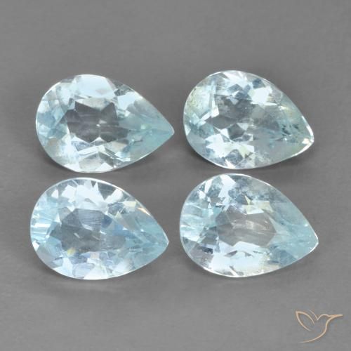 3.31ctw Natural Sky Blue Topaz, Pear Shape, VVS-VS