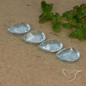 Topaz Gemstones in 7 x 5 mm (calibrated) Size for Sale, Topaz Stones in Sky Blue Color
