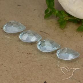 Topaz Gemstones in 7 x 5 mm (calibrated) Size for Sale, Topaz Stones in Sky Blue Color