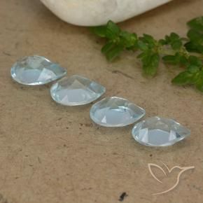 Topaz Gemstones in 7 x 5 mm (calibrated) Size for Sale, Topaz Stones in Sky Blue Color