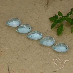 Topaz Gemstones in 7 x 5 mm (calibrated) Size for Sale, Topaz Stones in Sky Blue Color