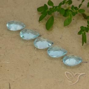 Topaz Gemstones in 7 x 5 mm (calibrated) Size for Sale, Topaz Stones in Sky Blue Color