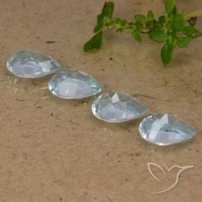 Topaz Gemstones in 7 x 5 mm (calibrated) Size for Sale, Topaz Stones in Sky Blue Color