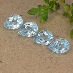 Sky Blue Topaz Gem - 0.9ct Pear Facet (ID: 489309)