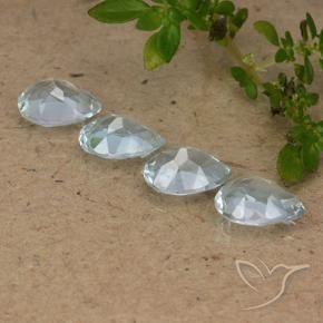 Topaz Gemstones in 7 x 5 mm (calibrated) Size for Sale, Topaz Stones in Sky Blue Color