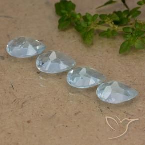 Topaz Gemstones in 7 x 5 mm (calibrated) Size for Sale, Topaz Stones in Sky Blue Color