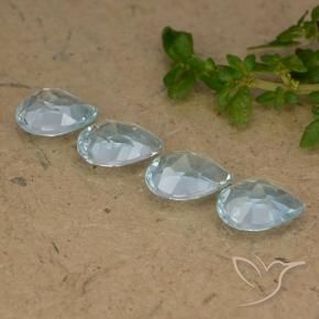 Topaz Gemstones in 7 x 5 mm (calibrated) Size for Sale, Topaz Stones in Sky Blue Color
