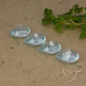 Topaz Gemstones in 7 x 5 mm (calibrated) Size for Sale, Topaz Stones in Sky Blue Color