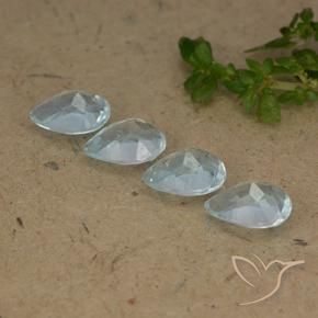 Topaz Gemstones in 7 x 5 mm (calibrated) Size for Sale, Topaz Stones in Sky Blue Color