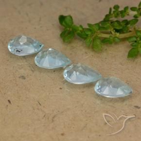 Topaz Gemstones in 7 x 5 mm (calibrated) Size for Sale, Topaz Stones in Sky Blue Color
